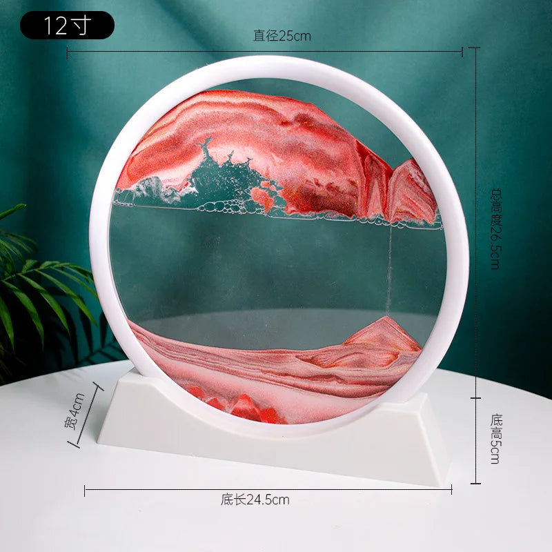 3d Quicksand Painting Desktop Ornaments Home Living Room Decoration Ecological Quicksand Painting Craft Decorations