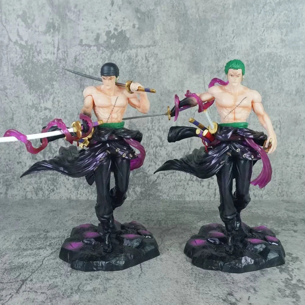20CM Roronoa Zoro Figure Santōryū Santōryū Haoushoku Haki  Anime ONE PIECE Scene Decoration Model Toy Gift Collection  PVC