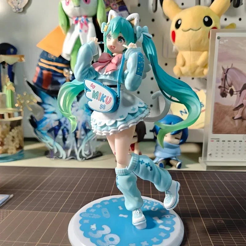 Original fashion Hatsune Miku Anime Figure Action Figurine Model Collector Toys Hatsune Miku BANPRESTO Collectible Gift