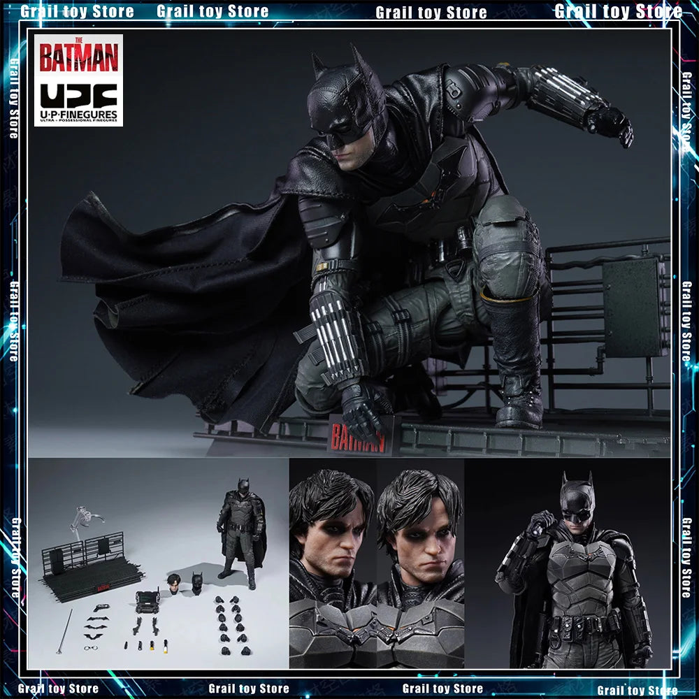 New Batman 1/12 UPF LPZZ Studio Batman Action Figure DC Robert Pattinson Batman Figurine Model Statue Collectible Toys Gifts