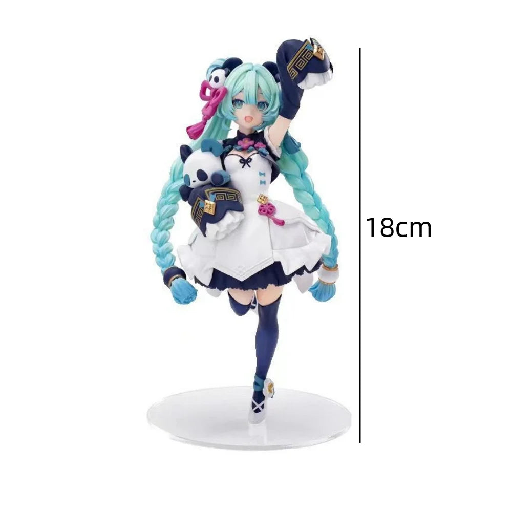 Hatsune Miku Figure Anime Girl Model Desktop Decor Collectible Doll Gift for Fans Future Vocaloid Statue Japanese Kawaii Otaku