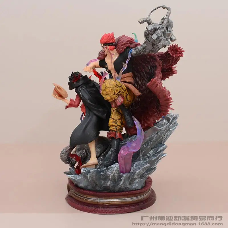 One Piece Lx Three Captains Statue - Wano Arc Luffy, Kid & Law Gk Model, Anime Collectible Gift