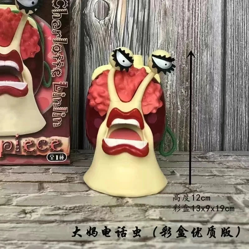 2022 New One Piece Anime Ace Luffy Edward Newgate Law Doflamingo Jinbe Den Mushi Action Figure Model Collection Gift