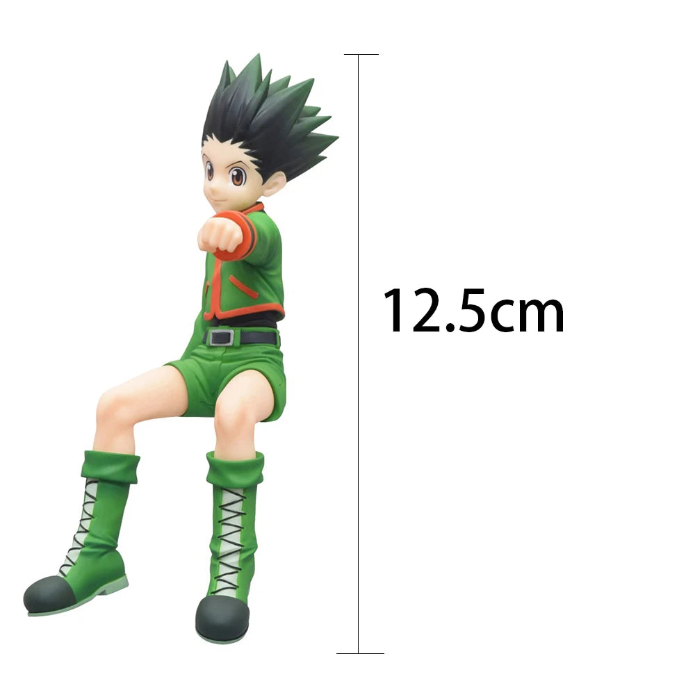 12cm Anime Hunter Killua Zoldyck Figure Pvc Hunter Aciton Figure Killua Figurine Gon Freecss Model Car Ornaments Gifts 12CM