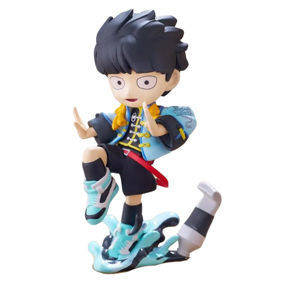 Anime Mob Psycho 100 Figures Gk Reigen Arataka Q Edition Kawaii Standing Palm Series Model Doll Desktop Ornament Collectible Toy