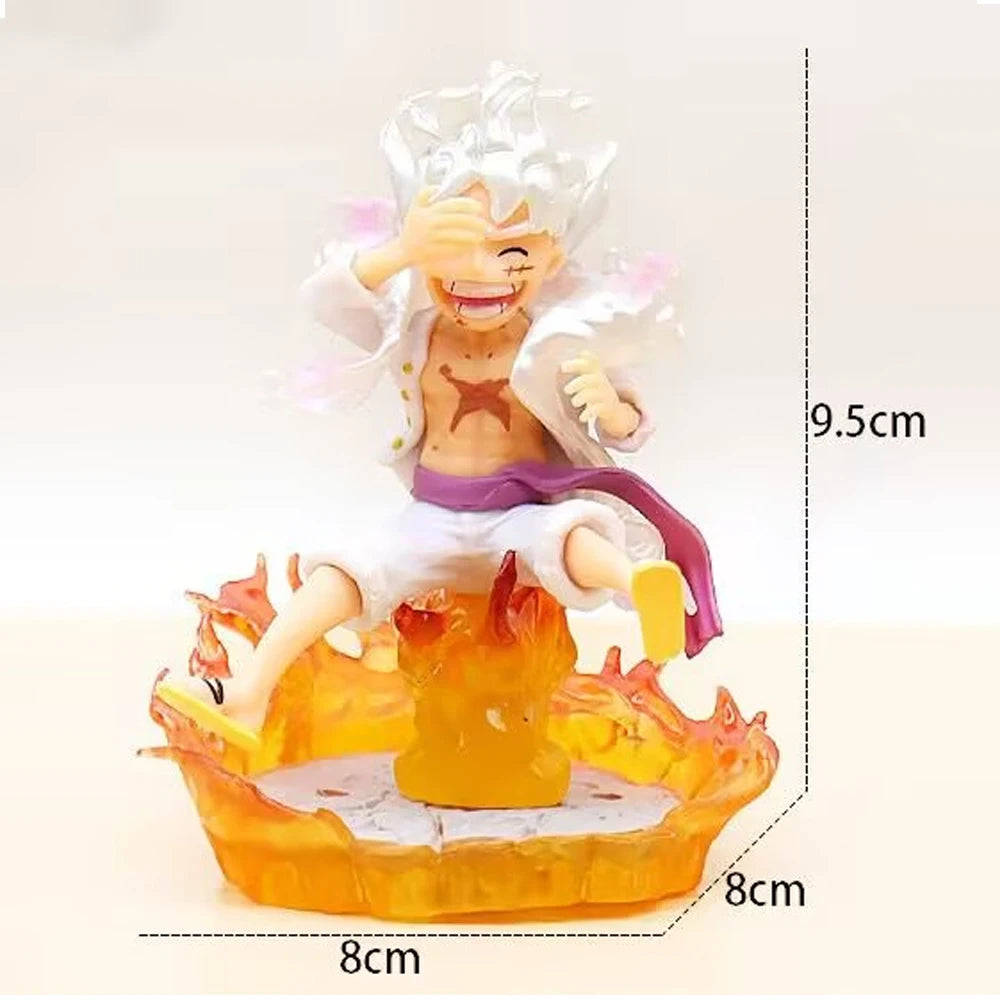 8-28cm One Piece Anime Figures Nika Luffy Gear 5th Action Figure Gear 5 Sun God Pvc Figurine Gk Statue Model Decoration Toys
