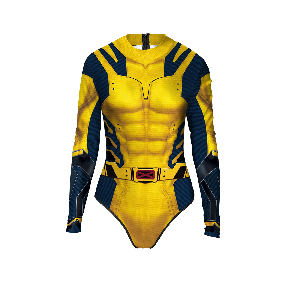 Zawaland Superhero Deadpool Wolverine 3D Print Long Sleeve Party Jumpsuit Adult Cosplay Costume Halloween Party Zentai Bodysuit