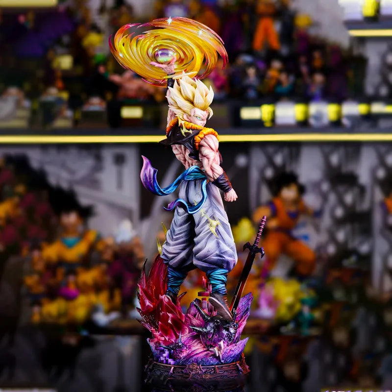 Jt Studio Dragon Ball 45cm Gogeta Statue - Cloudrise Version With Triple Interchangeable Heads Premium Gk Collectible Model Toys