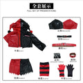 Suicide Anime Quinn Cosplay Costume Wig Faux Leather Jacket With Hats Shorts Bra Choker Gloves Belt Daily Wear Halloween