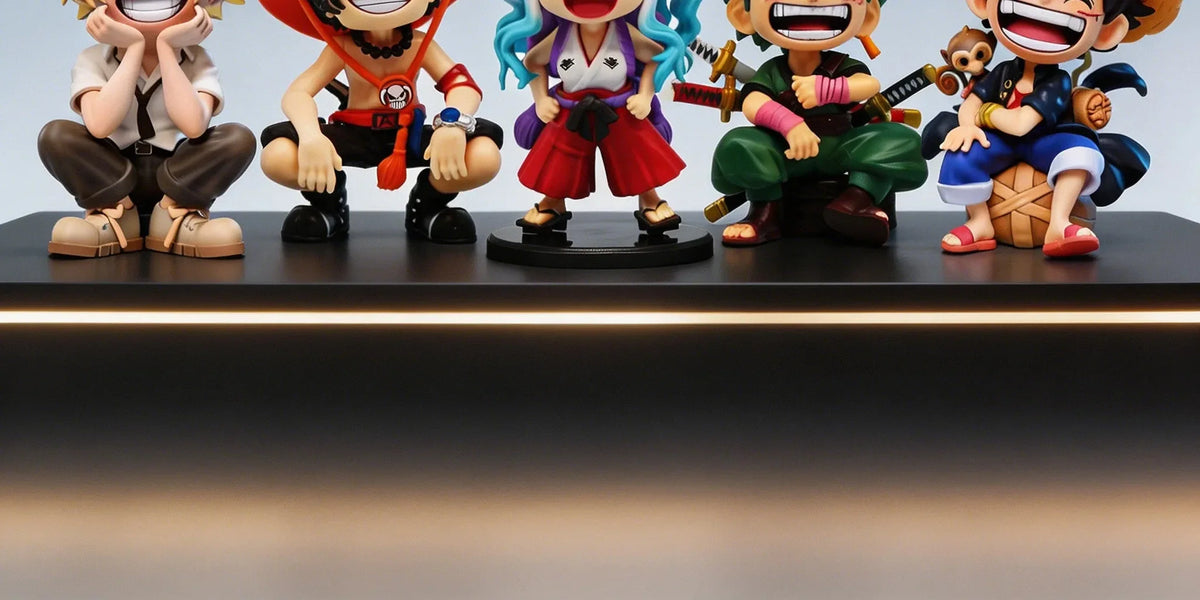 13cm Anime One Piece action figures Q-version sitting Luffy Zoro Sanji trendy toys doll models car ornaments Birthday Gifts toys
