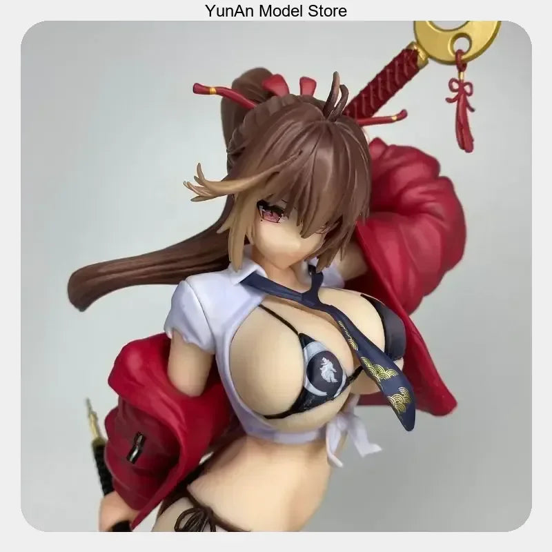 28cm Anime Dual Swords Standing Pose Figure Collectible Desktop Decoration Gift