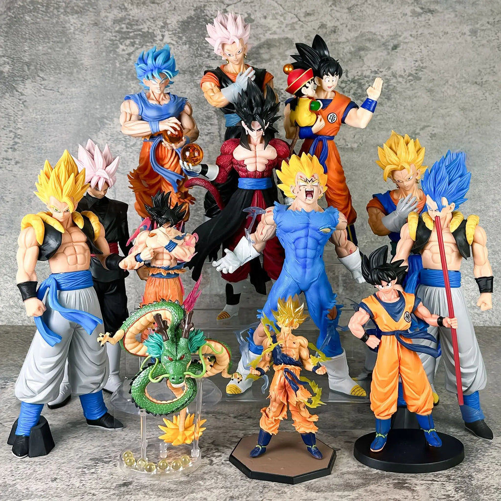Dragon Ball Z Anime Action Figures Son Goku Majin Buu Vegeta Frieza Broli Cell PVC Cartoon Model Dolls