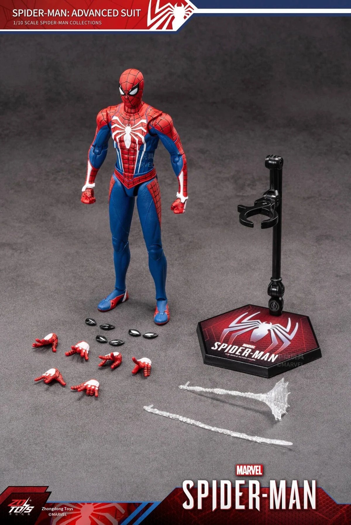 Zd Toys Marvel Spider Man Action Figure Ps4 Game Version Full Articulated Collectible Model For Display