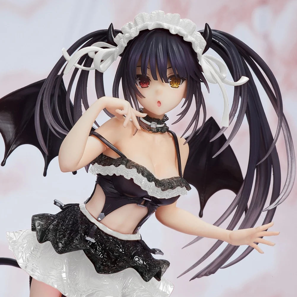 Anime Tokisaki Kurumi Figure Tokisaki Kurumi Action Figures PVC Model Cute Girl Toys Pink Devil Tokisaki Kurumi Figurine 20cm