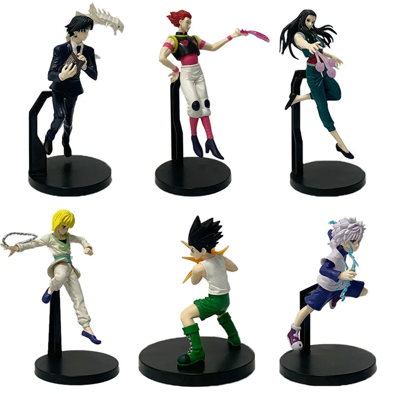 Anime HUNTER×HUNTER Killua Zoldyck GON·FREECSS Chrollo Lucilfer Figure PVC Model Collection Ornament Toy Doll Gifts In Stock