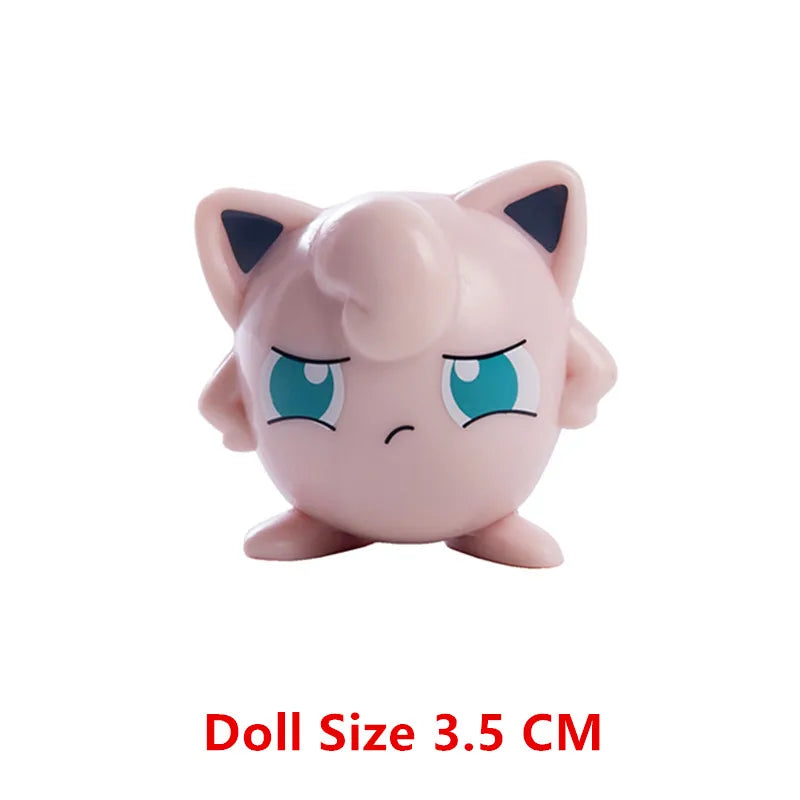 Pokemon Cartoons Anime Figure Pikachu Charmander Eevee Squirtle Cosplay Toys Model Figure Collection Dolls Birthday Gift