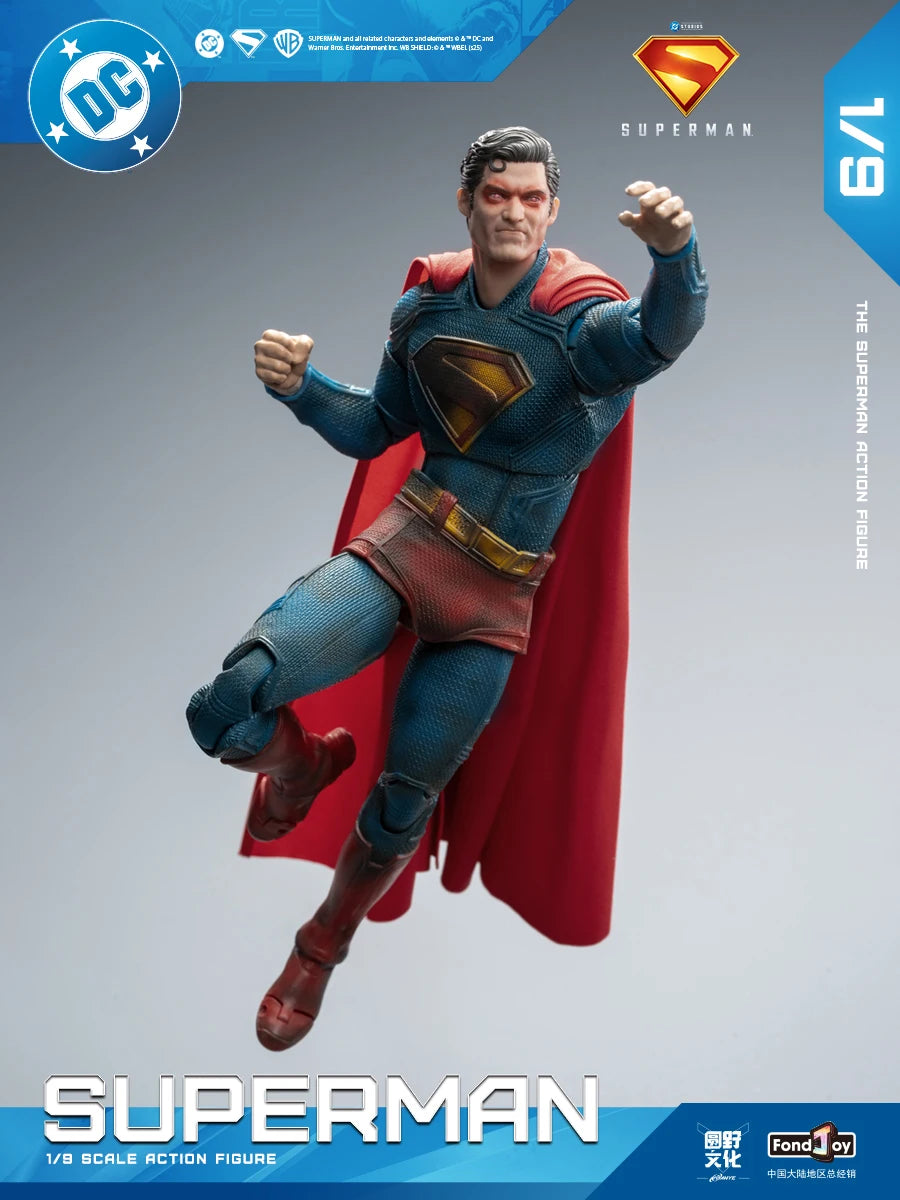 Original Fondjoy David Corenswet Superman Action Figure 1/9 New SupermanFigure PVC Joint Movable Collection Model Toys Gift