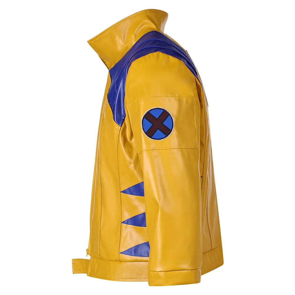 Fantasia Wolf Logan Cosplay Yellow Casual Jacket Game Rival Superhero Disfraz Costume Adult Men Halloween Carnival Party Clothes