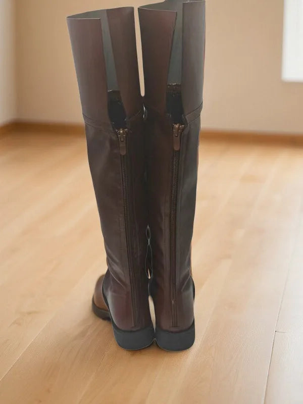 Attack on Titan Cosplay Brown Knee-high Long Boots Anime Ensemble Three Sheets of Paper Team Uniform Custom-made Shoes