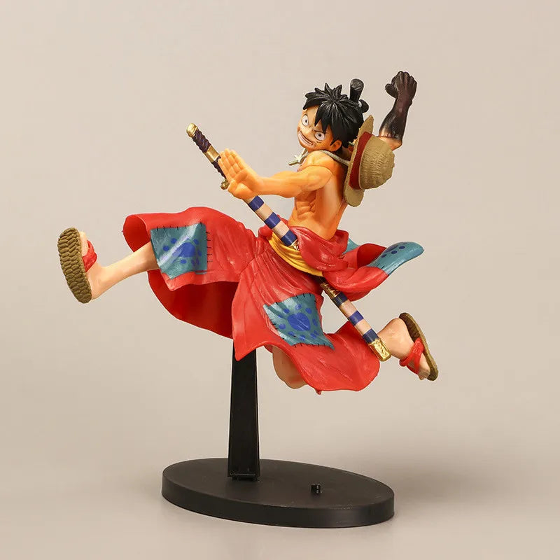 21CM Anime One Piece Wano Country Monkey D. Luffy Figure Gear Second BATTLE RECORD COLLECTION Model Toy Gift Action Figure PVC