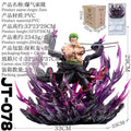 New One Piece 34cm Jt Full Painting Roronoa Zoro Gk Figure Battle Scene Statue Popular Anime Characters Desktop Decoration