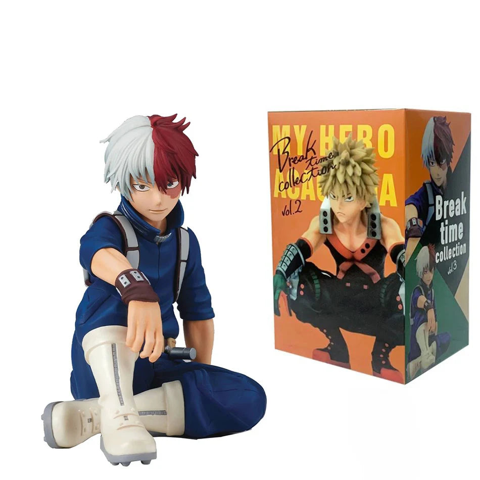 Hot My Hero Academia Bakugou Katsuki Midoriya Izuku Todoroki Shouto Toga Himiko Anime Figure PVC Collectible Model Toys Kid Gift