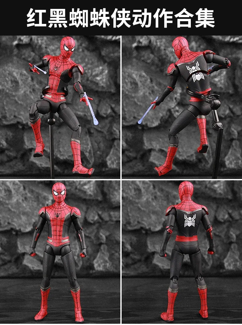 ZD Toy Iron Spider Man Advanced suit legends No Way Home Peter Parker Gold Black Red Model Action Figure Adult Collectible Toy