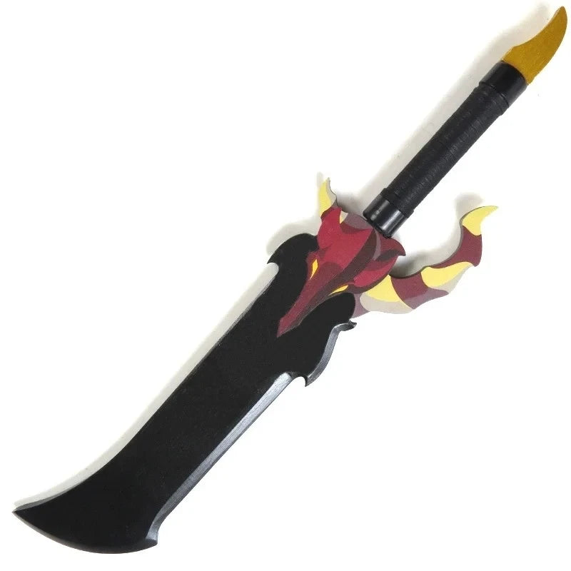 Solo Leveling Kanata Sword Mizushino Shun Anime Cosplay Prop Wooden Ninja Knife Real Size Japanese Katana Samurai Sabre Toy Gift