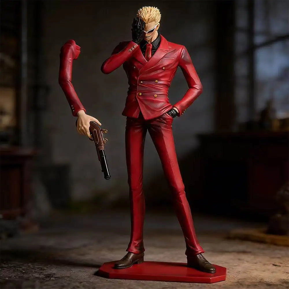 30cm One Piece Donquixote Doflamingo Anime PVC Figure With Replaceable Arms Shichibukai Model Desktop Ornament Collect Toy Gifts