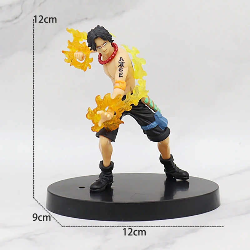 One Piece Luffy Roronoa Zoro Sabo Figure Toys Portgas D Ace Vinsmoke Sanji PVC Figurine Action Collection Anime Model Dolls Gift