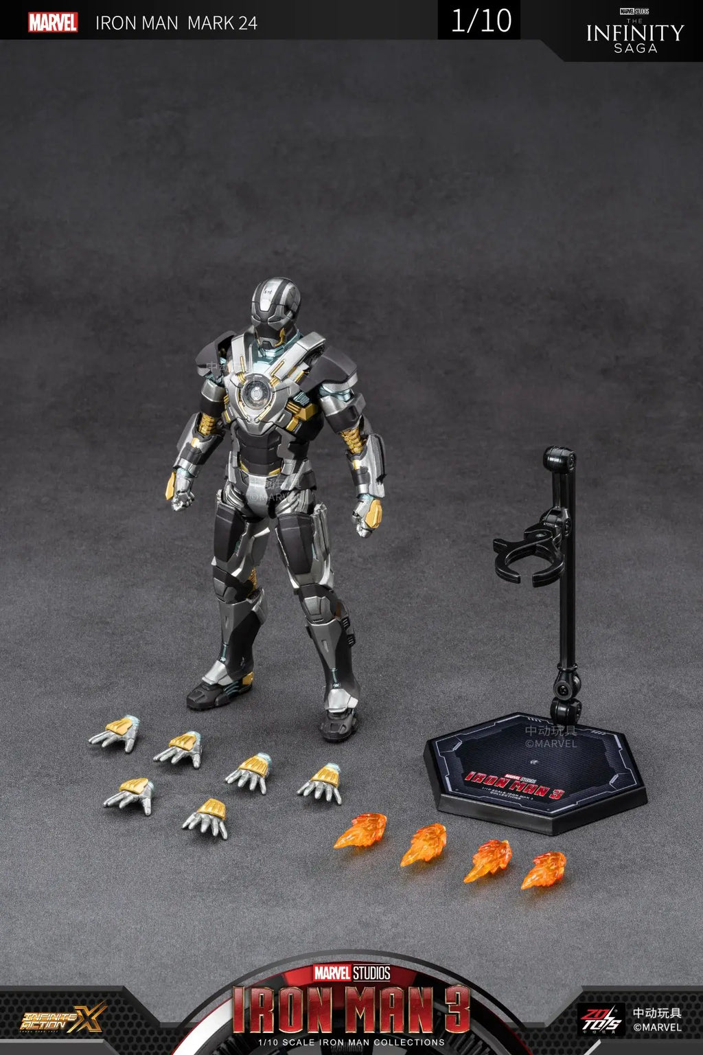 ZD Toys Iron Man Action Figure Mark 35 Red Snapper Iron Man MK 24 MK 22 MK 47 Tony Stark Ironman Figure Action Collect Toy Gift