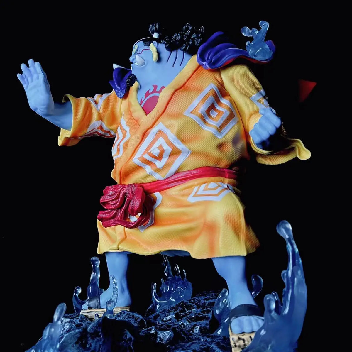 Anime Action Figure Statue Model Collection Desktop Decoration 31cm One Piece Jinbe Attack Posture