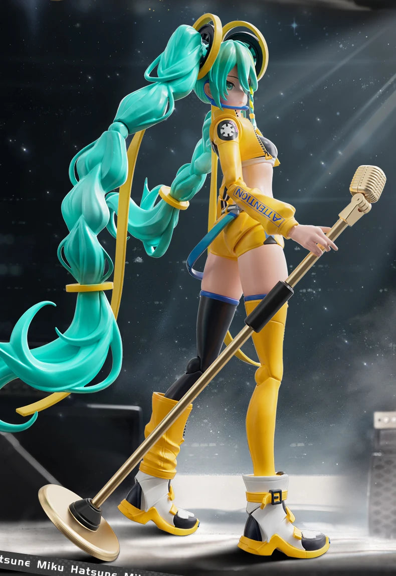 Blokees Hatsune Miku Action Figure DIY Joint Mobility Anime Assembly Figurine Toy Cartoon Doll Collection Figures Christmas Gift