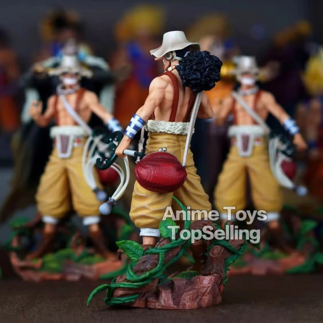 25cm/9.8in Anime Figure One Piece Figure Usopp Figure Luffy PVC Statue Collectible Model Toys Gifts