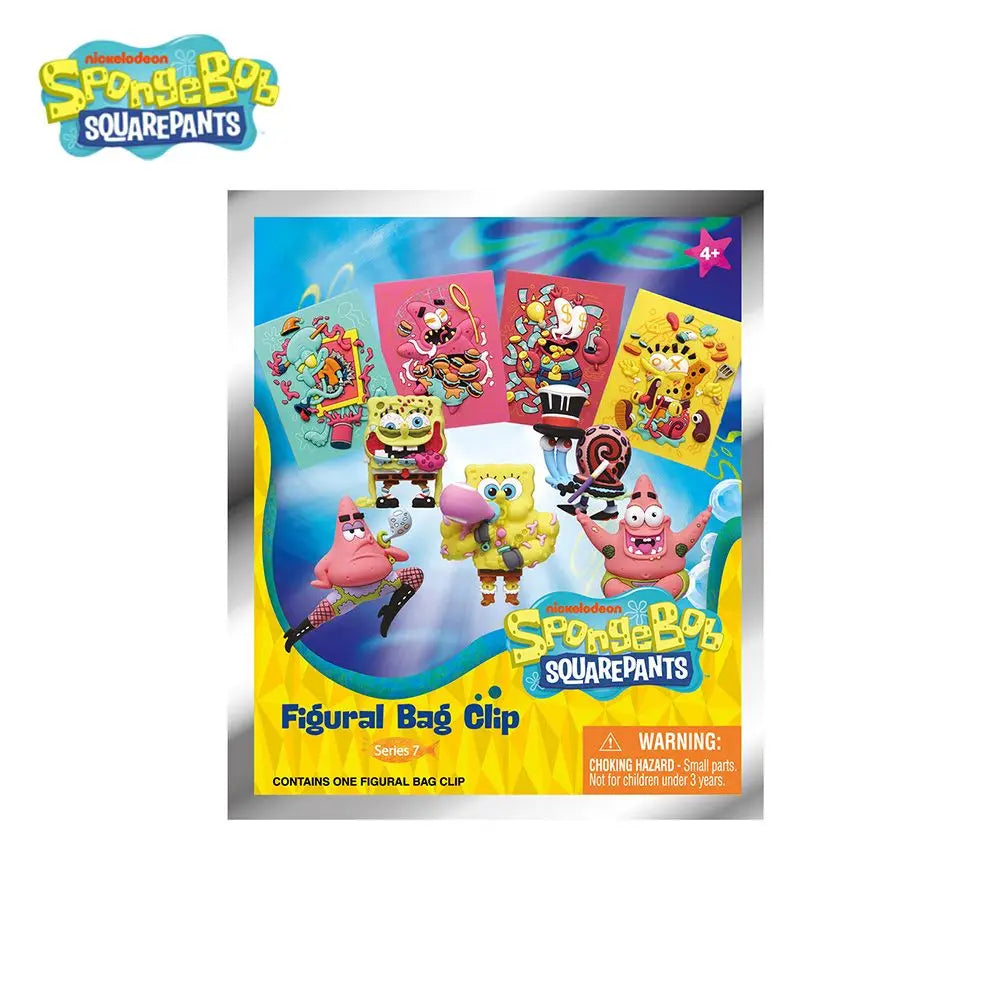 Random 1PC SpongeBob Officially Licensed PVC Blind Bag 3D Figure Bag Clip Keychain SpongeBob Patrick Squidward Collectible Toys