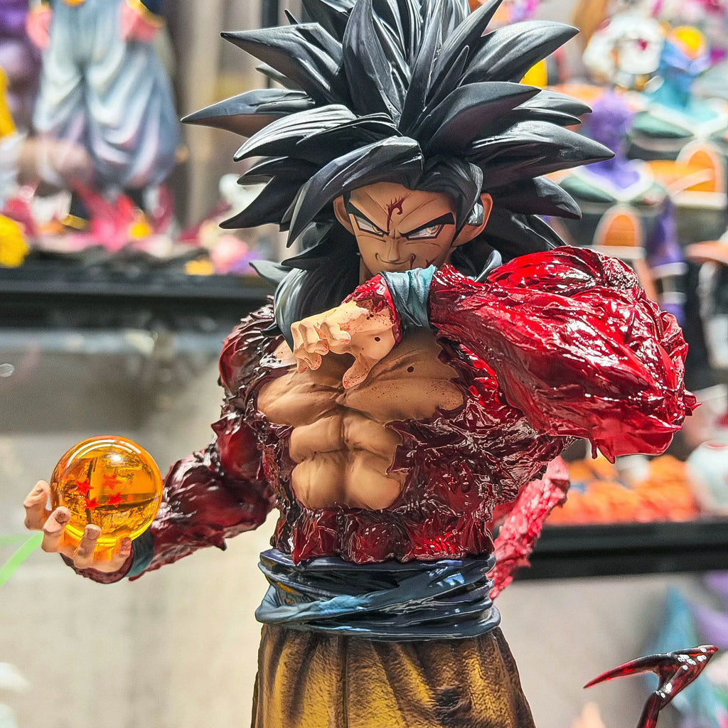 Dragon Ball Super Saiyan 4 Goku Gk Collectible Figure Anime Action Model Desktop Ornament Periphery Gift For Adult Anime Fans