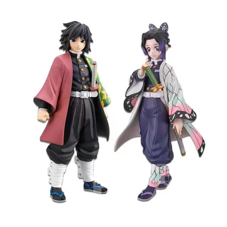 Demon Slayer Kimetsu no Yaiba Figure Kamado Tanjirou Agatsuma Zenitsu Nezuko PVC Model Toys Anime Character Warrior Figure
