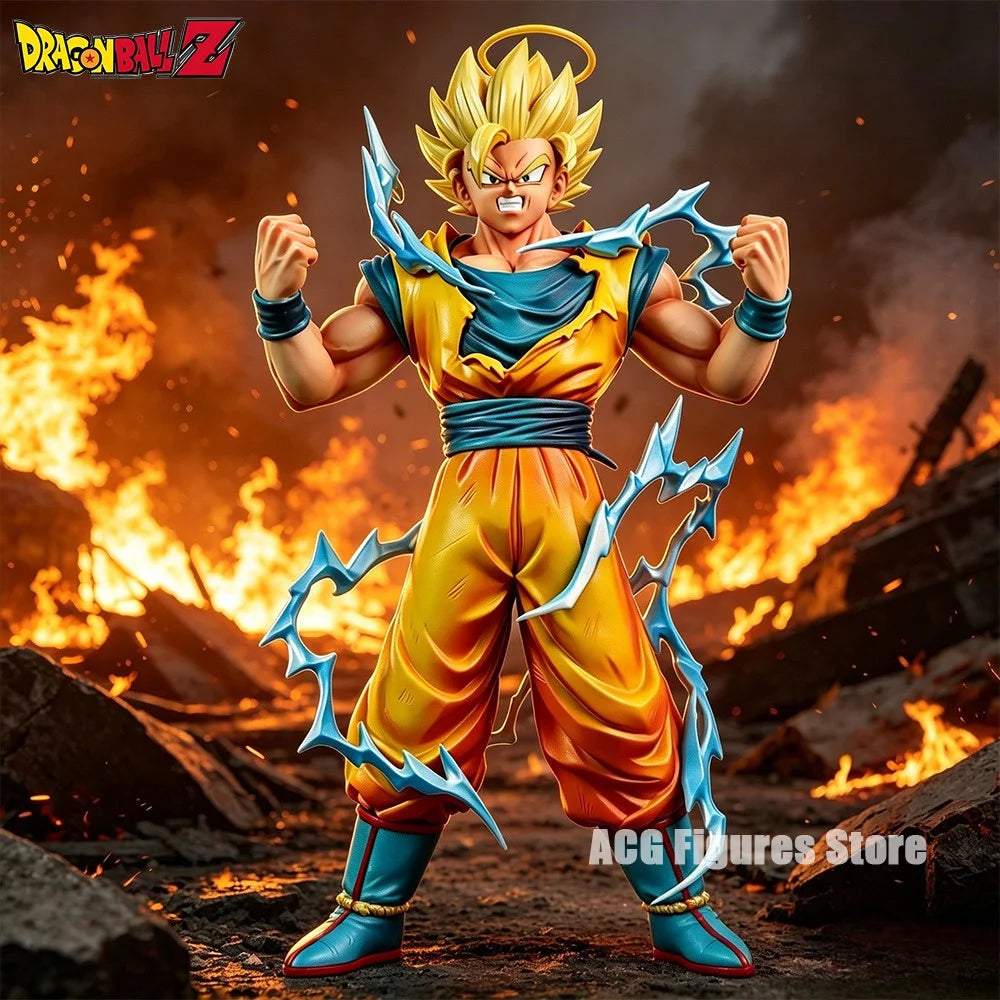 30cm/11.81in Anime Dragon Ball Figure Super Saiyan 2 Goku Action Figures Pvc Desktop Ornamen Collection Model Toys Gifts