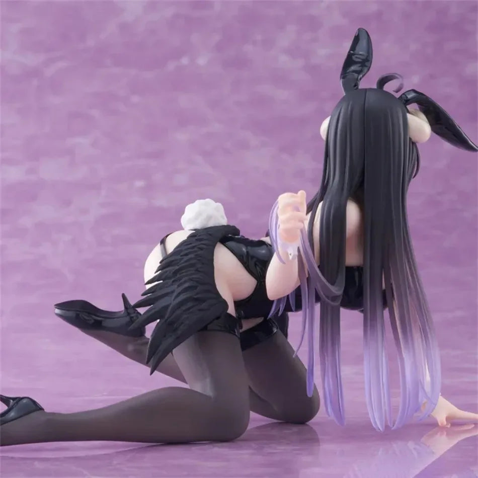 13CM Anime  Figure albedo Bunny Girl Kneeling Anime Model Toys Gifts Collection Decoration Ornaments PVC