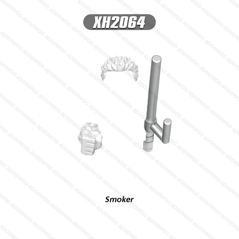 XH2030-XH2077 Japanese Anime Series Cartoon Building Block Figure Luffy Zoro Joba Mini Action Combination Desktop Accessory Toy
