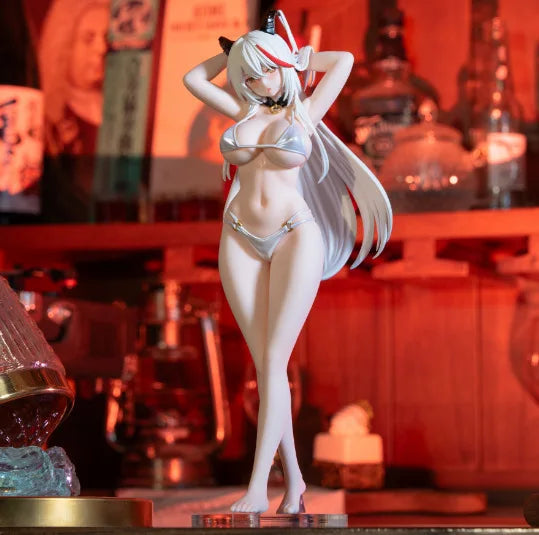 Azur Lane Aegir Anime Girl Figure Bikini Swimsuit Pvc Statue Desktop Ornament Computer Case Decoration Boxed Collectible Model