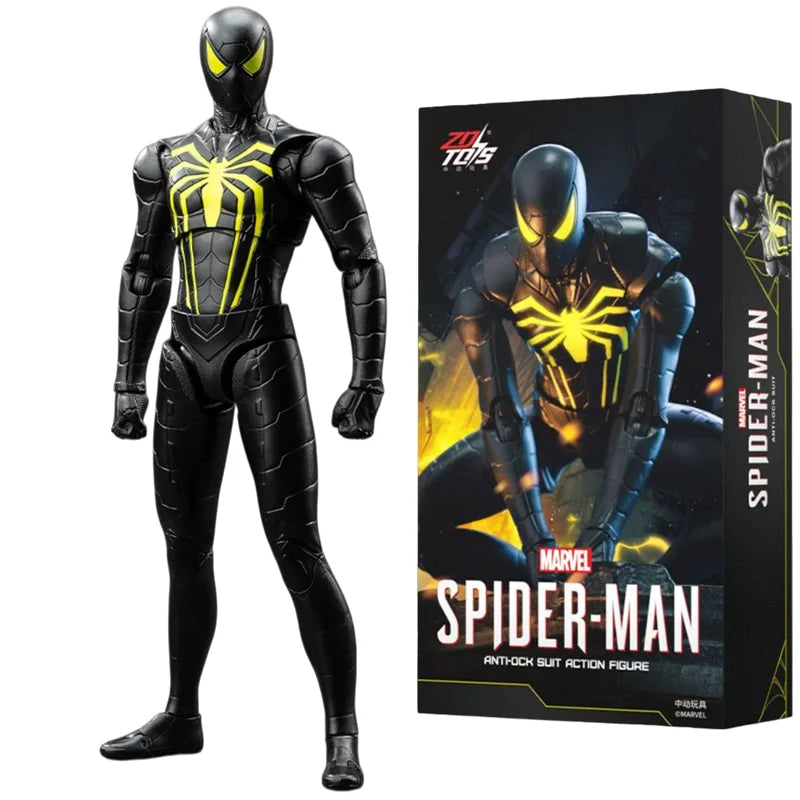 ZD Toy Spider-Man Brand New Day Spider Man PS4 Peter Parker Gold Black Red Iron Spider Hobie Brown Action Figure Toys Model Gift