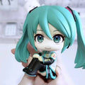 Hatsune Miku Q Version Sitting Figure 8cm PVC Anime Collectible Desktop Car Home Decor Gift