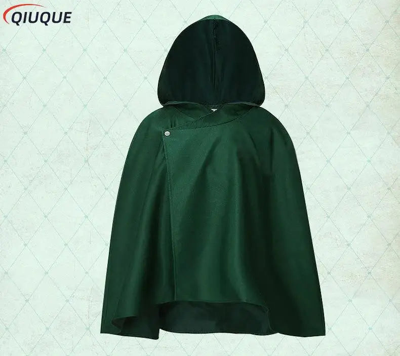 Eren Mikasa Cosplay Costume Anime Cloak Shingeki no Kyojin Scout Legion Printing Cape Jiyuu no Tsubasa