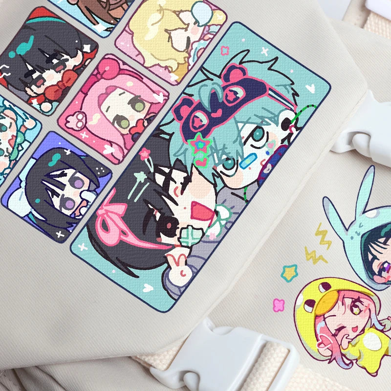 Alien Stage Anime Peripheral Kawaii Student Schoolbag Large Capacity Backpack Animation Peripheral Bag Leisure Backpack For Fans