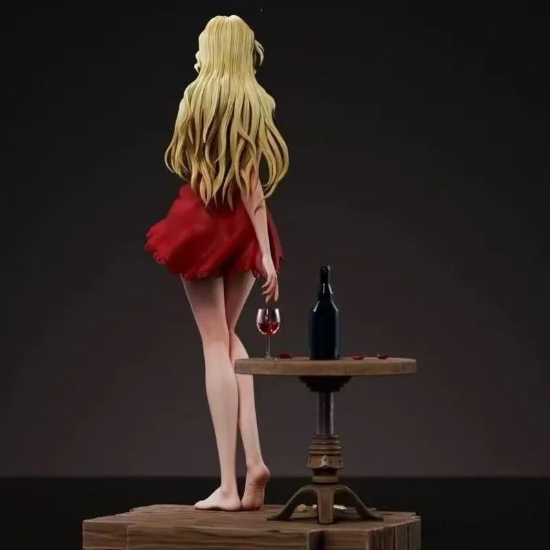 JC Anime Figure Vermouth Detective Conan Red Dress Pvc Collectible Model Desktop Ornament For Anime Collection Enthusiasts