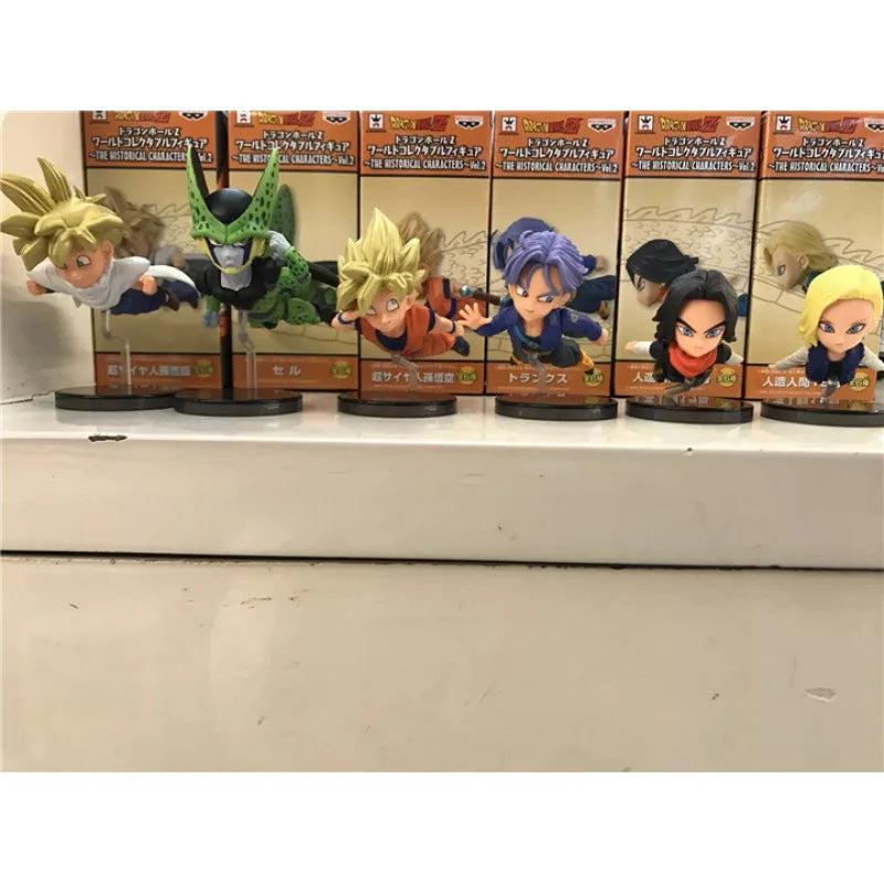 Dragon Ball Z Animation WCF 30th Anniversary Running Flying Articles 6 Super Saiyan Destruction God Hand-made Ornaments cartoon
