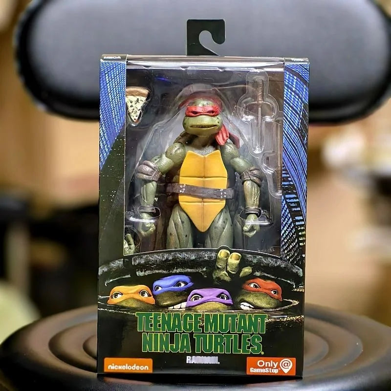 Neca Ninja Turtles 1990 Movie Version Limited Edition 7 Inch Posable Action Figure Collectible Model Toy Gift Anime Figure Model