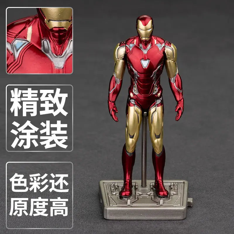 ZDTDS Original Iron Man 4 Inch MK42 MK43 MK45 MK46 MK50 MK85 Mark Action Figure Marvel Legend Avengers Tony Stark Toy Model Gift