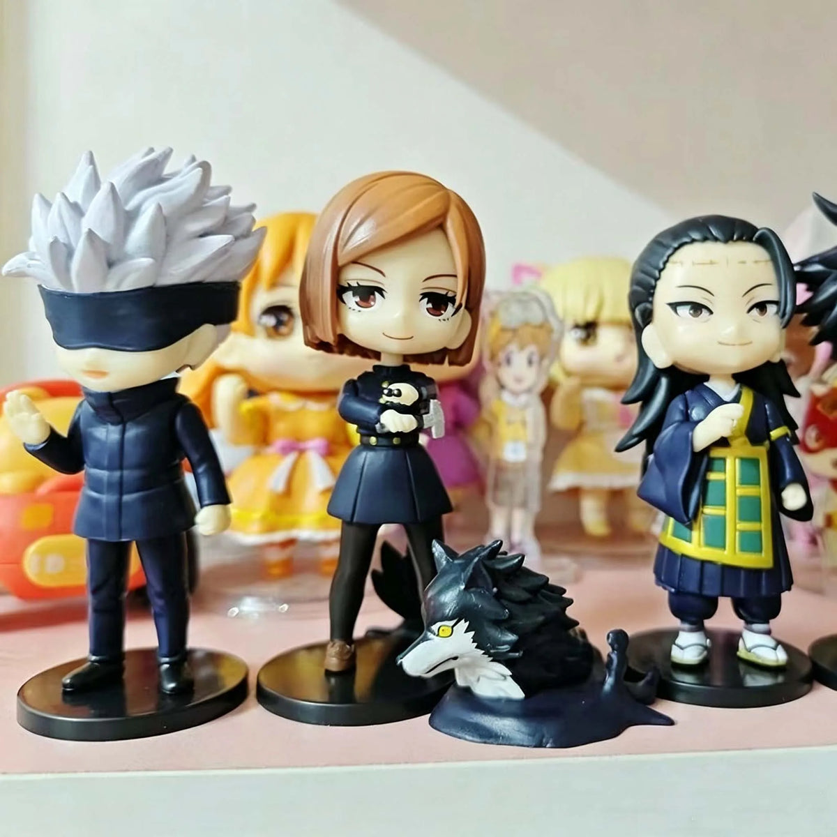 Bandai Gojo Satoru Jujutsu Kaisen Q Version Figures - Itadori Yuji, Anime Merchandise Ornaments, Fan Collectibles, Room Deco